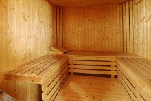 Sauna innen **possiel makes it possible** LAGE-GRUNDST�CK! ZU HAUSE IST ES AM SCH�NSTEN! BUNGALOW!