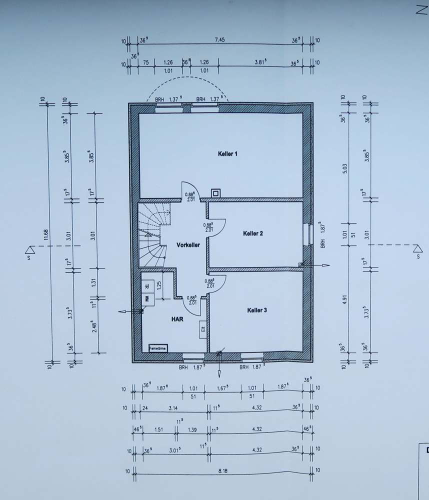 Grundriss KG Einfamilienhaus Wolfsburg / Ehmen