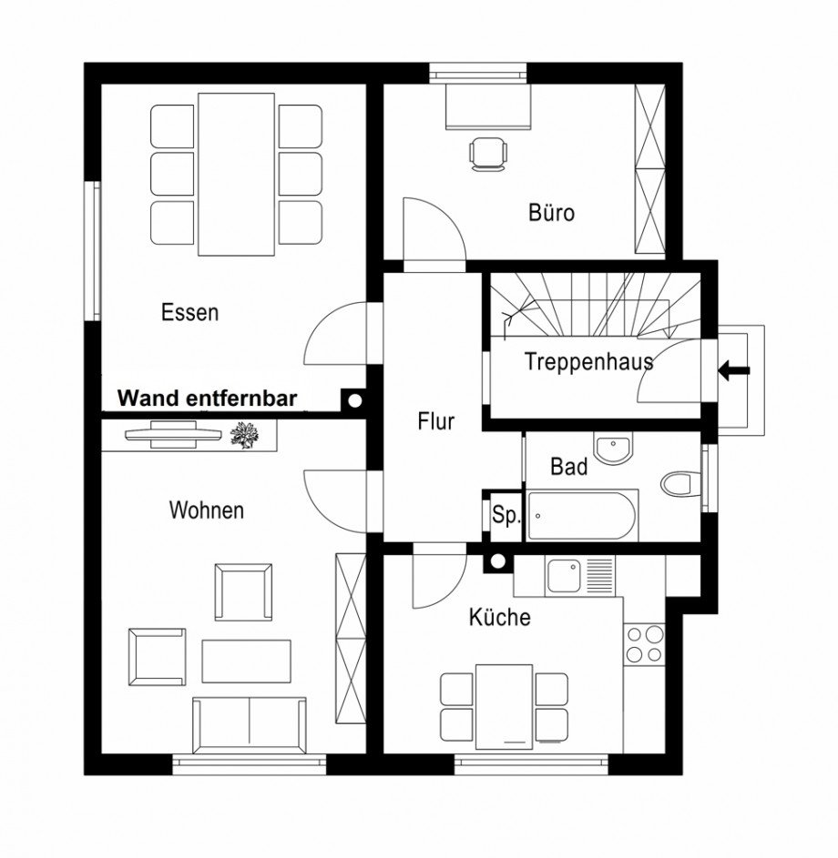 Erdgeschoss Einfamilienhaus Danndorf