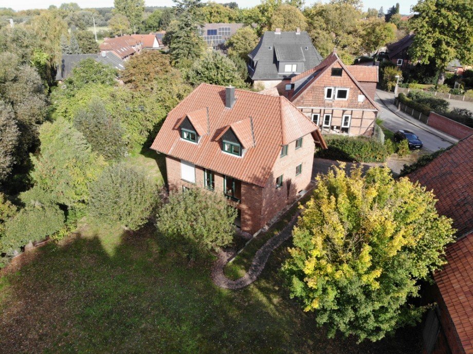 S�dWest Ansicht Einfamilienhaus Hillerse