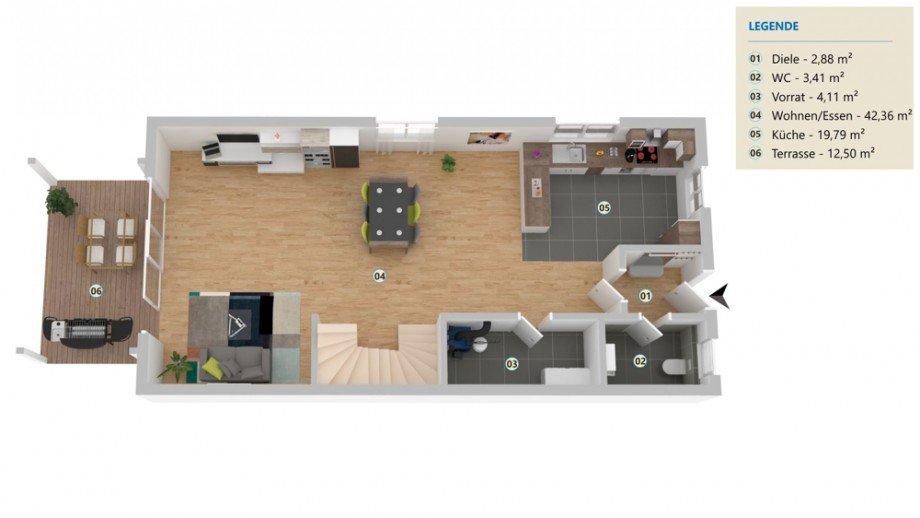 Erdgescnhoss Reihenendhaus Velpke
