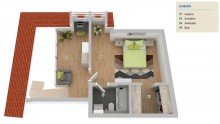 Maisonette Ebene oben **possiel makes it possible** Attraktive 2-Zimmer Maisonette Zentrum Fallersleben