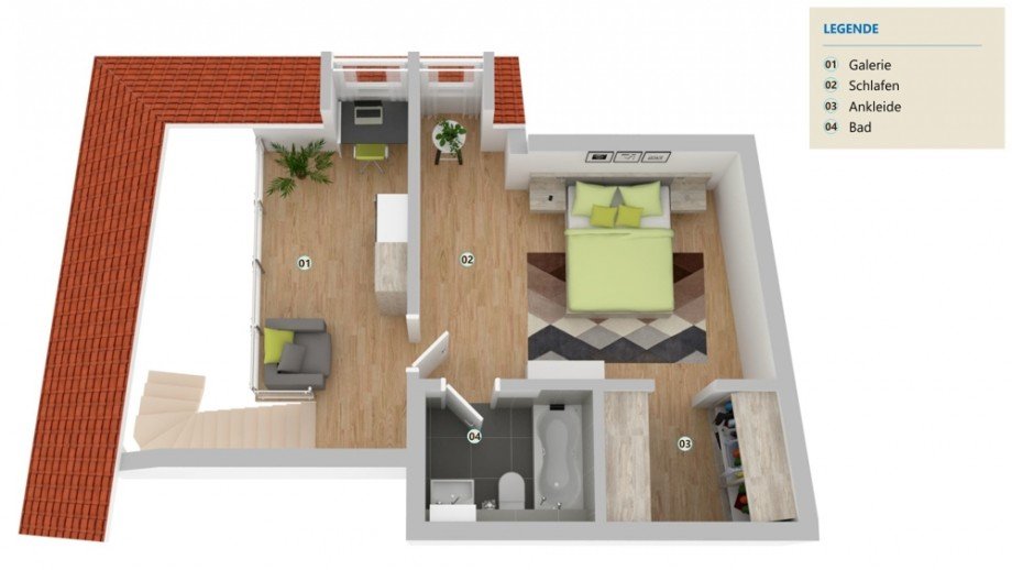 Maisonette Ebene oben Maisonettewohnung Wolfsburg / Fallersleben