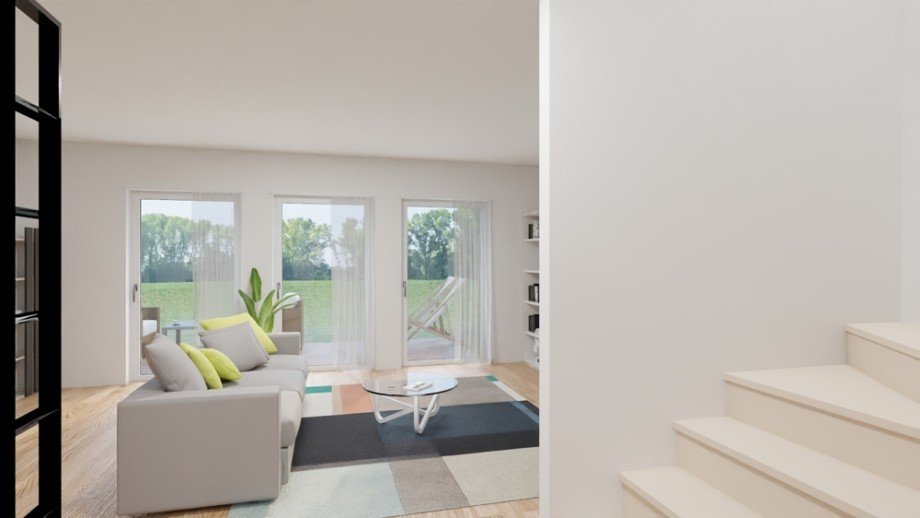 Wohnen Blick Garten Reihenmittelhaus Wolfsburg