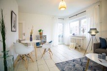 Wohnen/Essen **possiel makes it possible** Gem�tlichkeit in drei Zimmern! Wohnen und Leben im Gr�nen!
