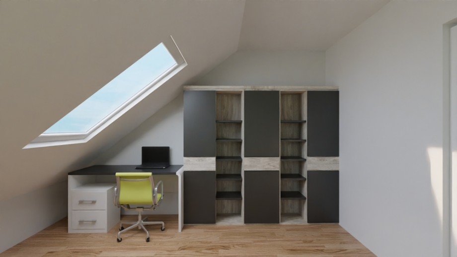 Zimmer DG Blick rechts Reihenmittelhaus Wolfsburg