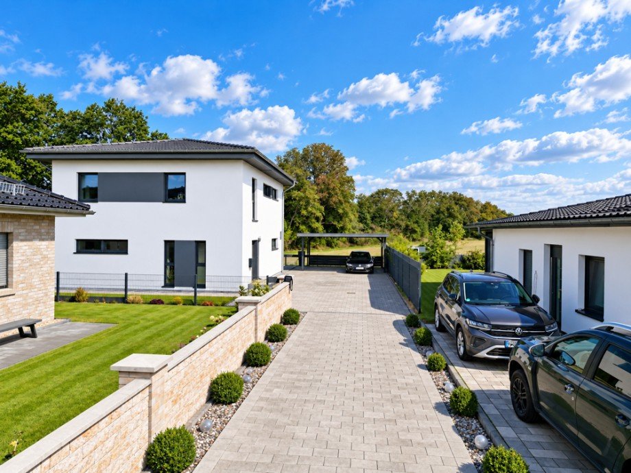 Auffahrt zum Haus Einfamilienhaus Gro� Tw�lpstedt