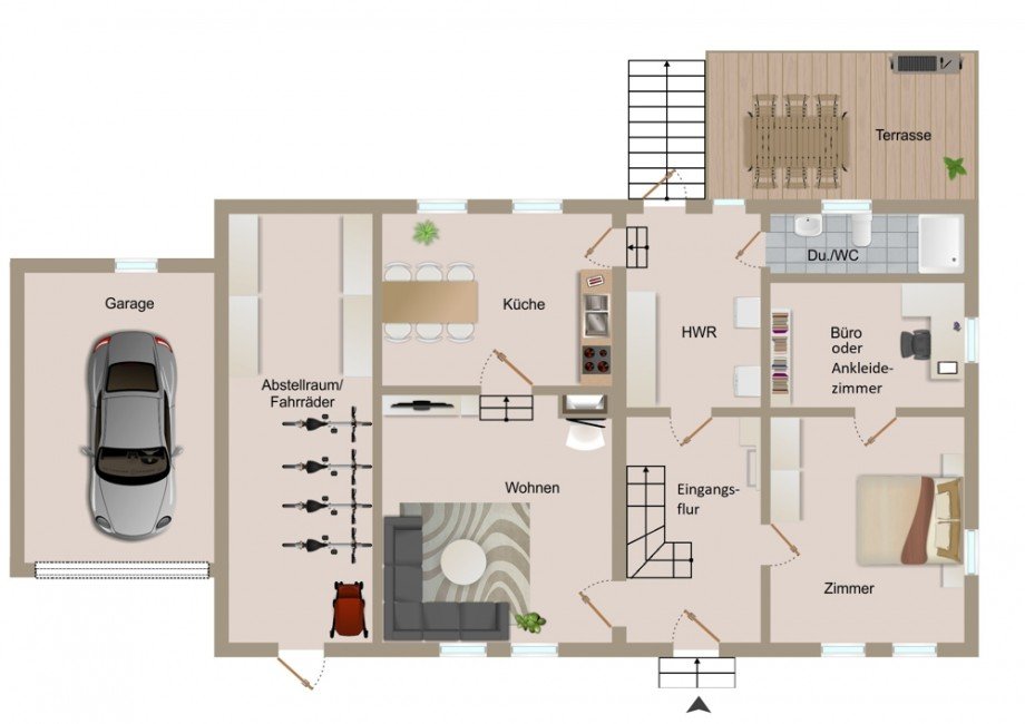 Erdgeschoss Einfamilienhaus Siestedt