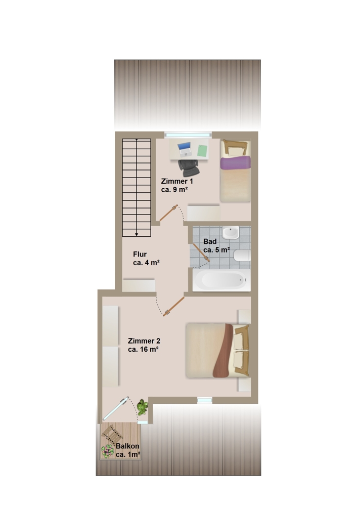 Obergeschoss Maisonettewohnung Wolfsburg