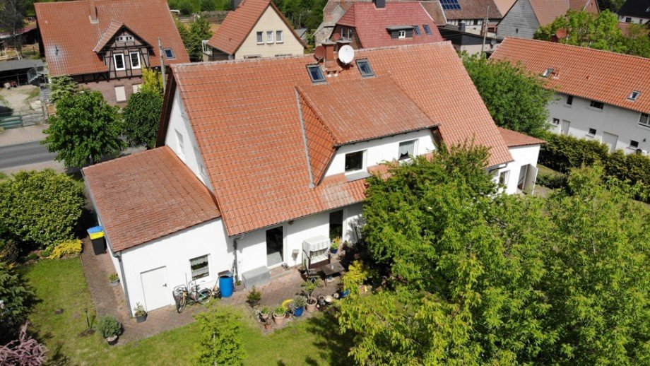 Gartenblick Doppelhaush�lfte Oebisfelde / Niendorf