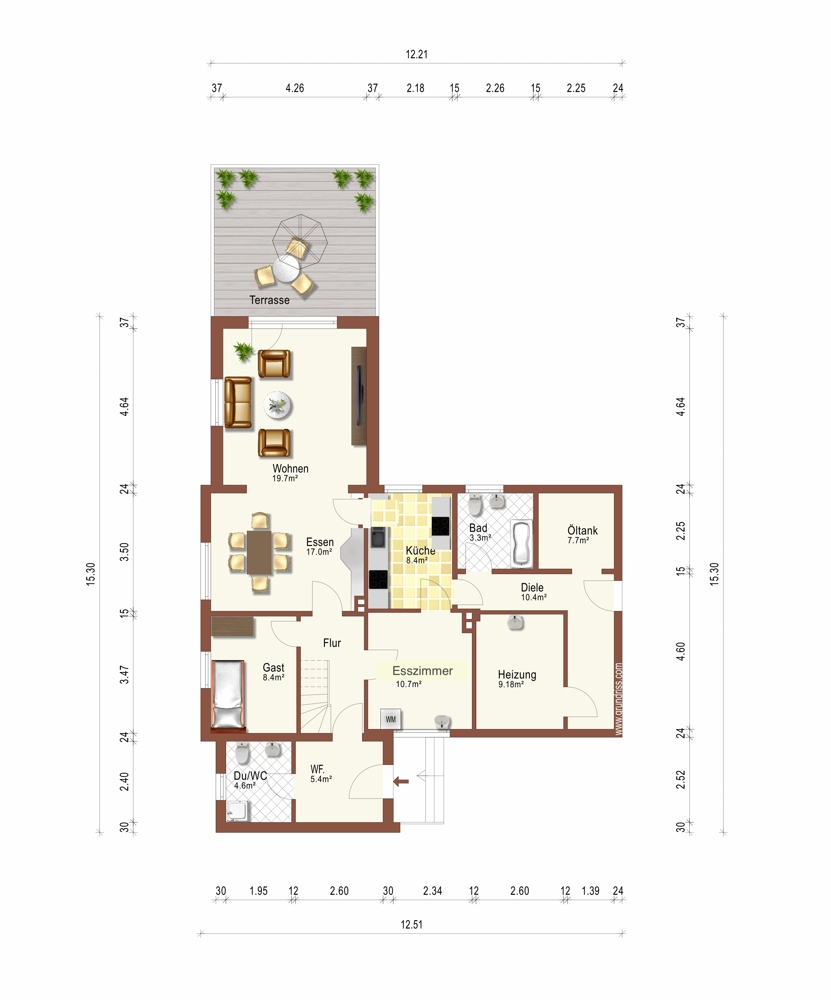 Erdgeschoss Einfamilienhaus Wolfsburg / Barnstorf