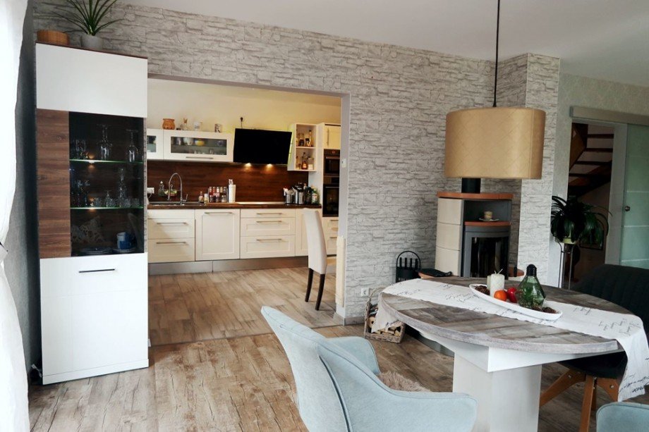Wohnen Blick K�che Einfamilienhaus Wolfsburg / Ehmen
