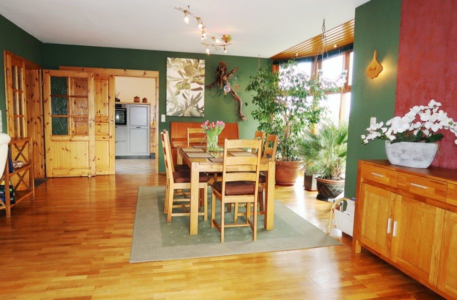 Wohnen Blick K�che Einfamilienhaus R�hen OT Eischott