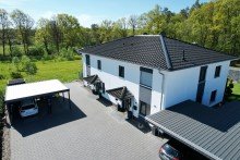 Luftbildaufnahme4 **possiel makes it possible** Junge moderne Doppelhaush�lfte - Provisionsfrei f�r K�ufer!