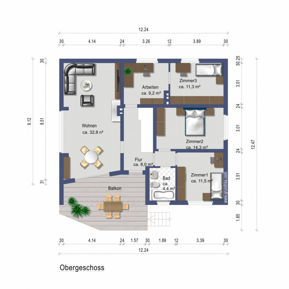 Obergeschoss Einfamilienhaus Isenb�ttel